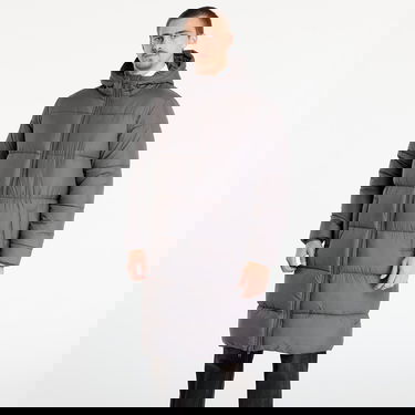 Kabáty Urban Classics Hooded Long Puffer Coat Šedá | TB7010-03516, 0