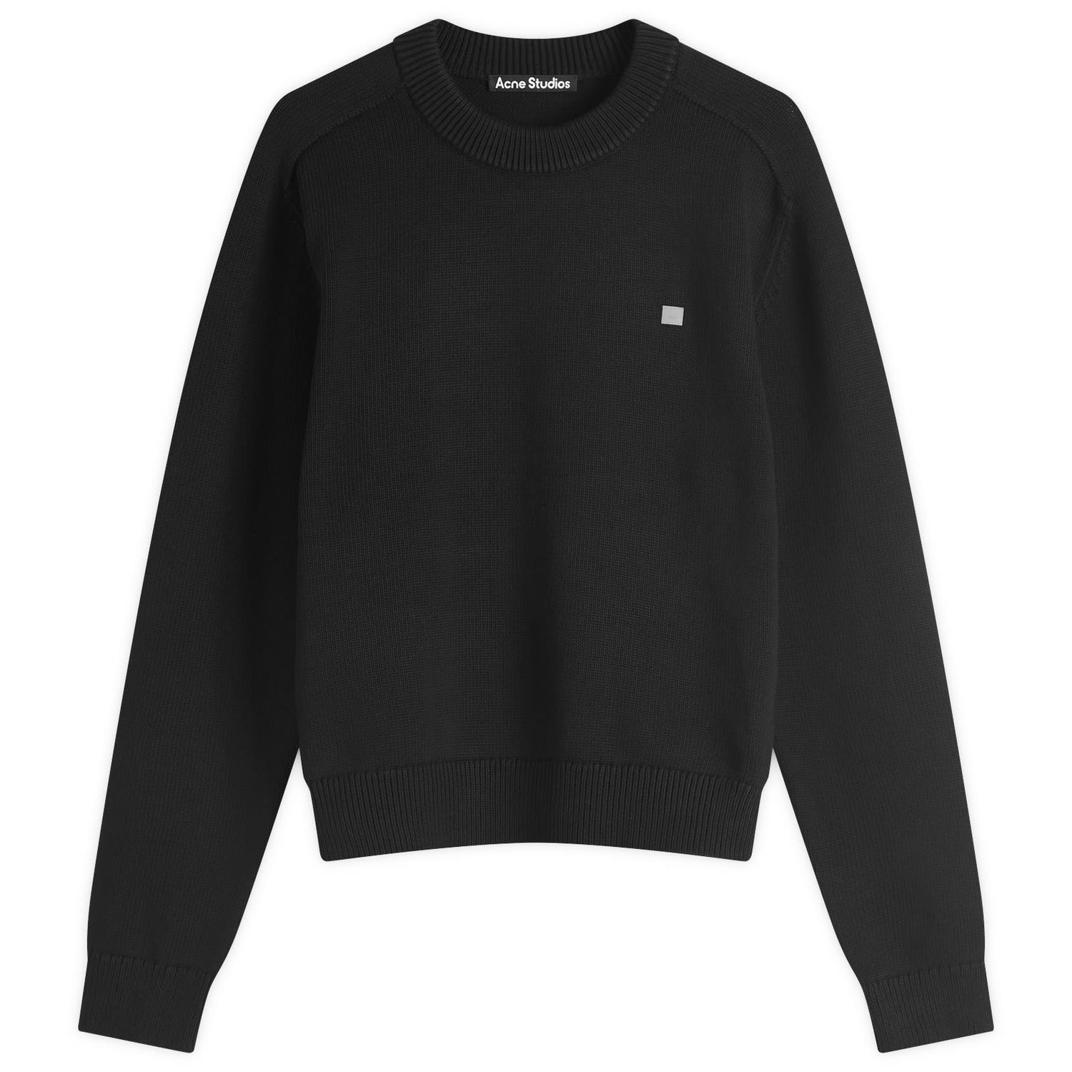 Sveter Acne Studios Kolos Cotton Crew Sweat, Size X-Small Čierna | C60102-900, 0