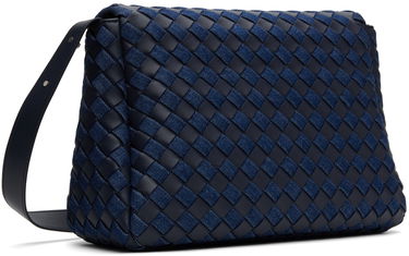 Taška cez rameno Bottega Veneta Bottega Veneta Large Cobble Messenger Bag Modrá | 796811V4IL1, 2
