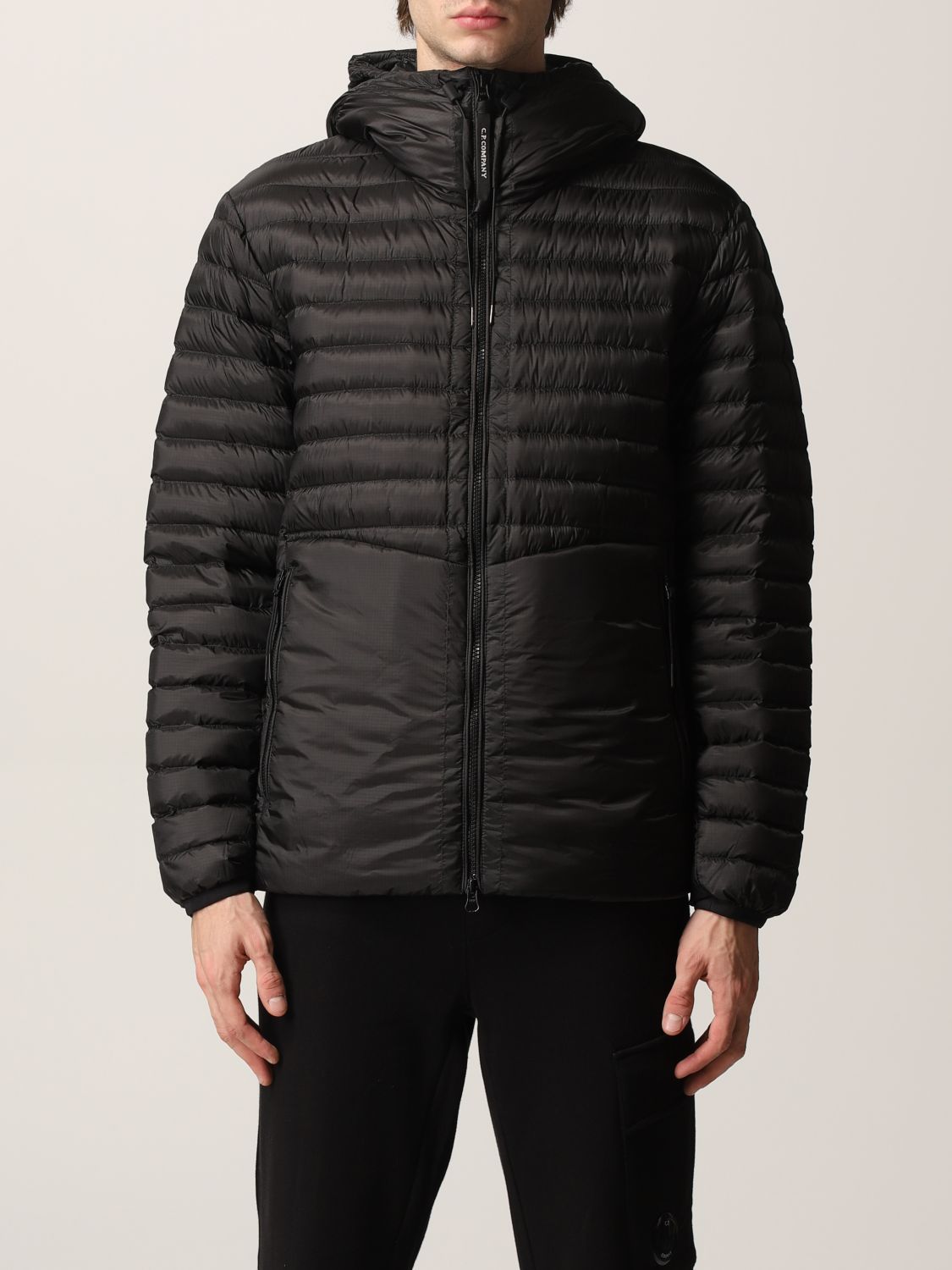 Prešívaná bunda C.P. Company Puffect Hooded Jacket Čierna | 11CMOW007A006099A, 0