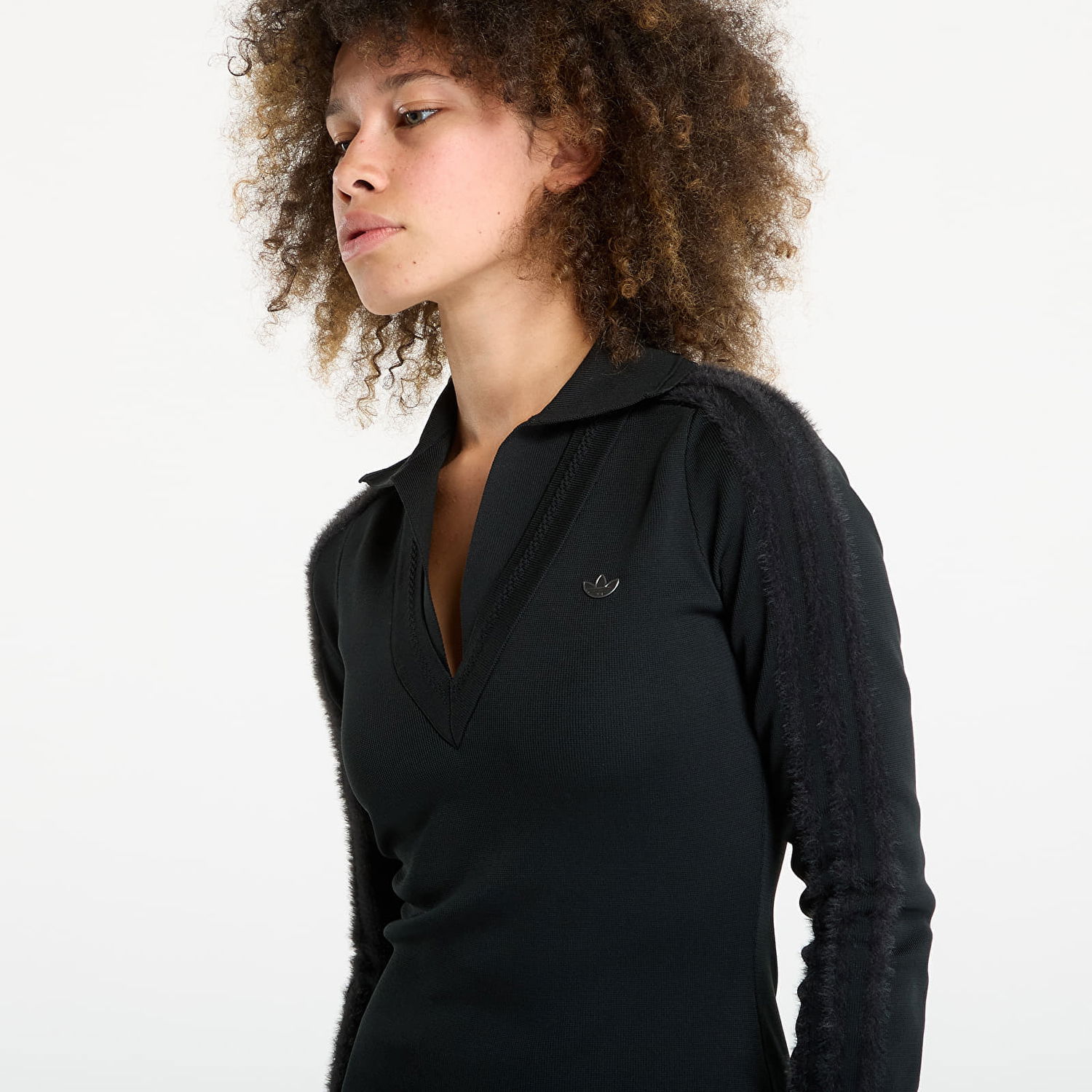 Šaty adidas Performance Long Sleeve Collared Dress Čierna | KB3069, 1