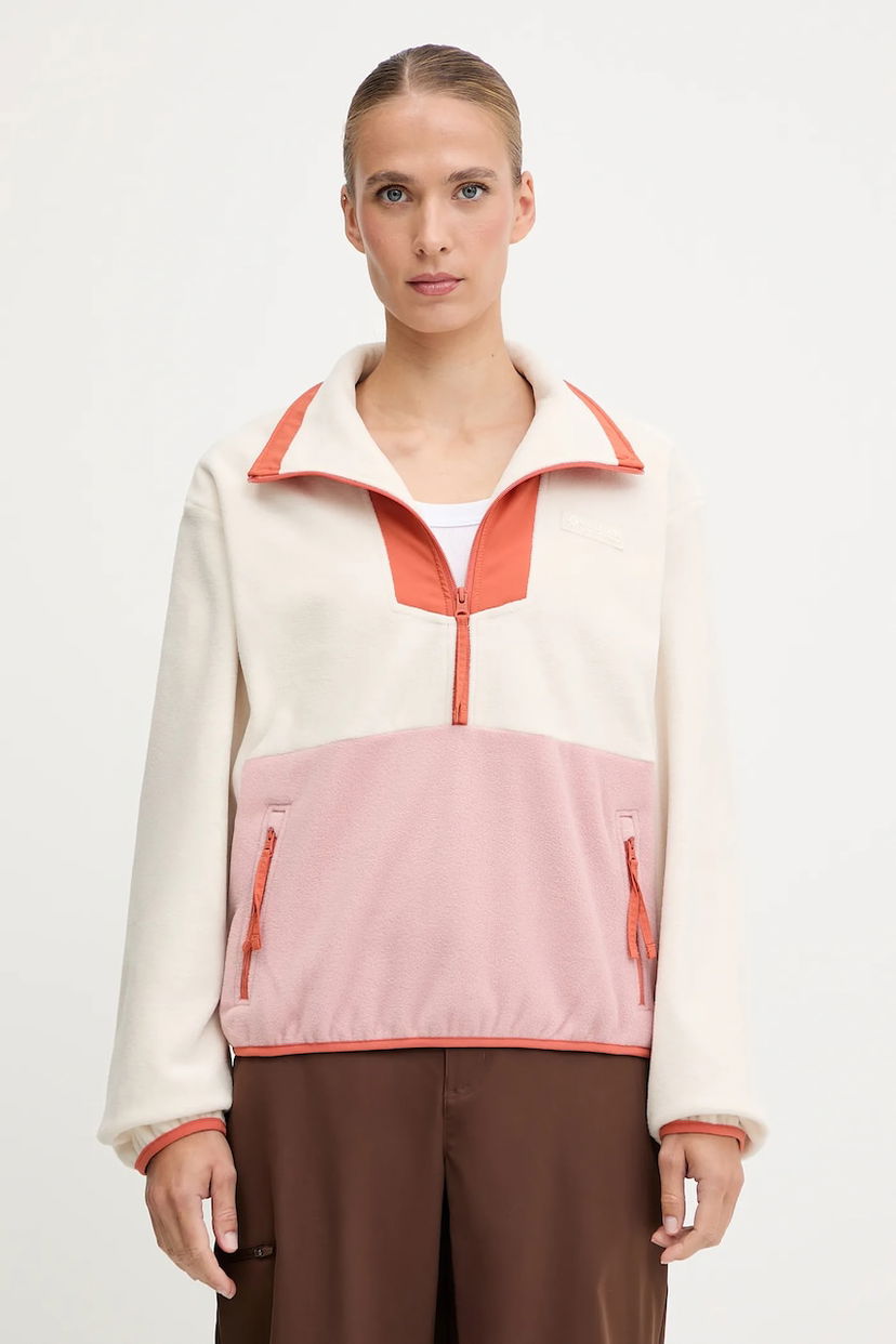 Mikina Columbia Sequoia Grove Color Block Half-Zip Fleece Pullover Rôznofarebný | 2085453