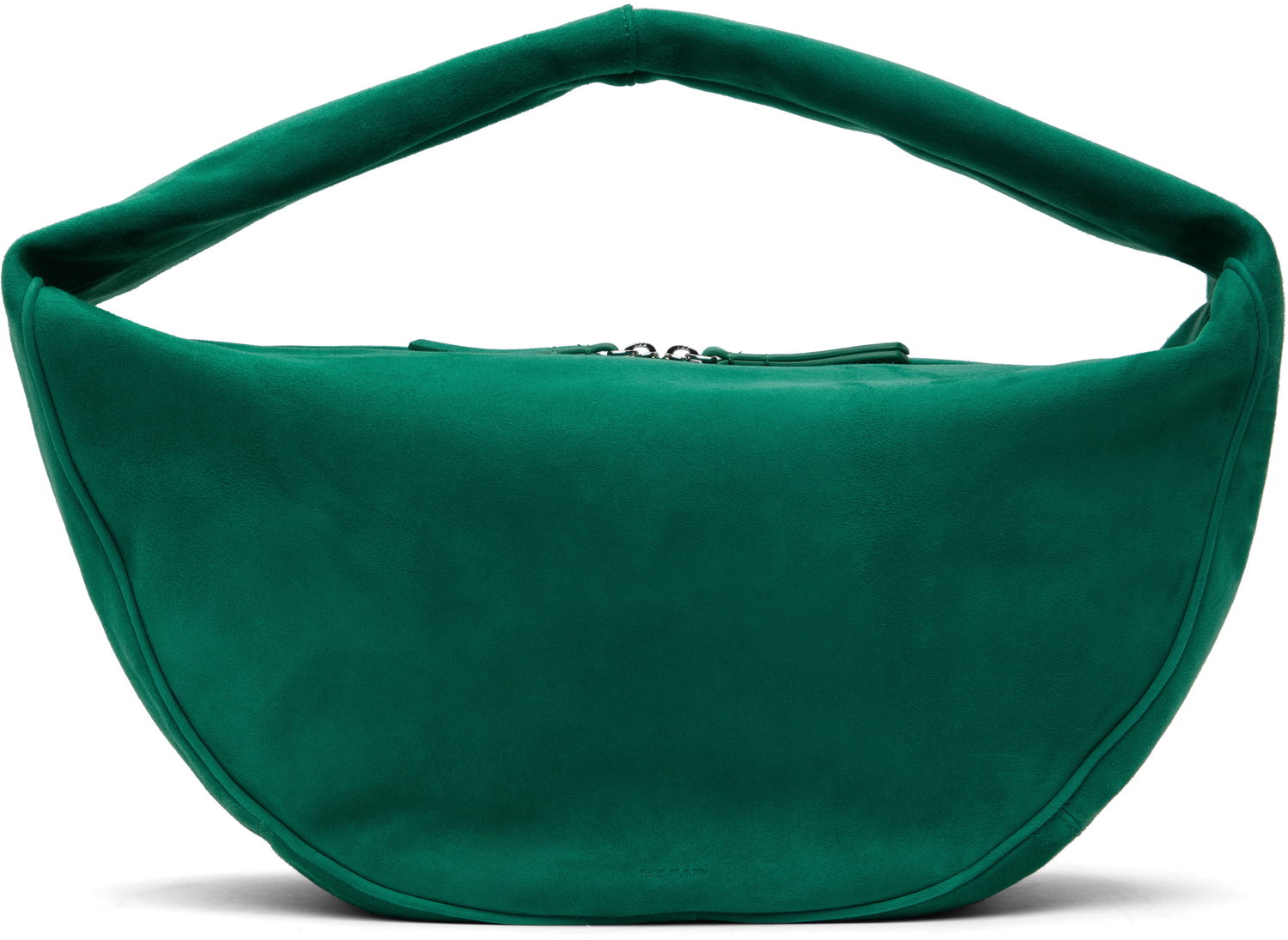 Taška cez rameno BY FAR BY FAR Maxi Cush Suede Shoulder Bag Zelené | MWBSB022KL007GR047PL, 0
