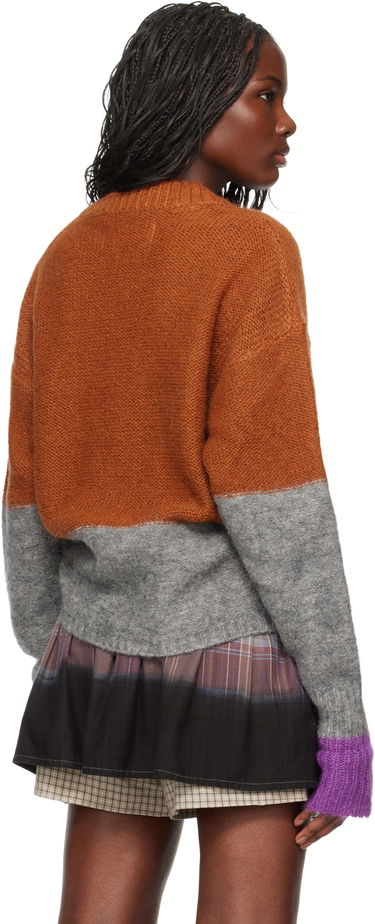 Sveter ERL Mohair Skull Sweater Hnedá | ERL09N004, 2
