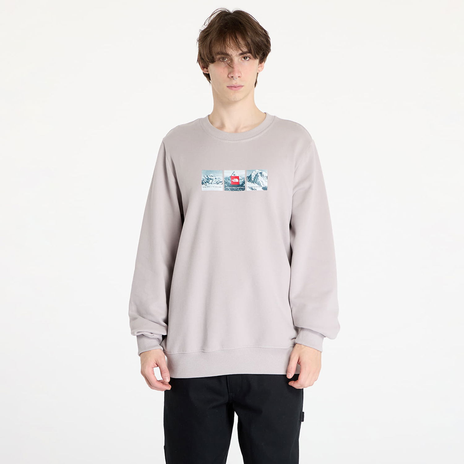 Mikina The North Face Crew Expedition System Moonstone Grey Šedá | NF0A89DD1OA1, 0