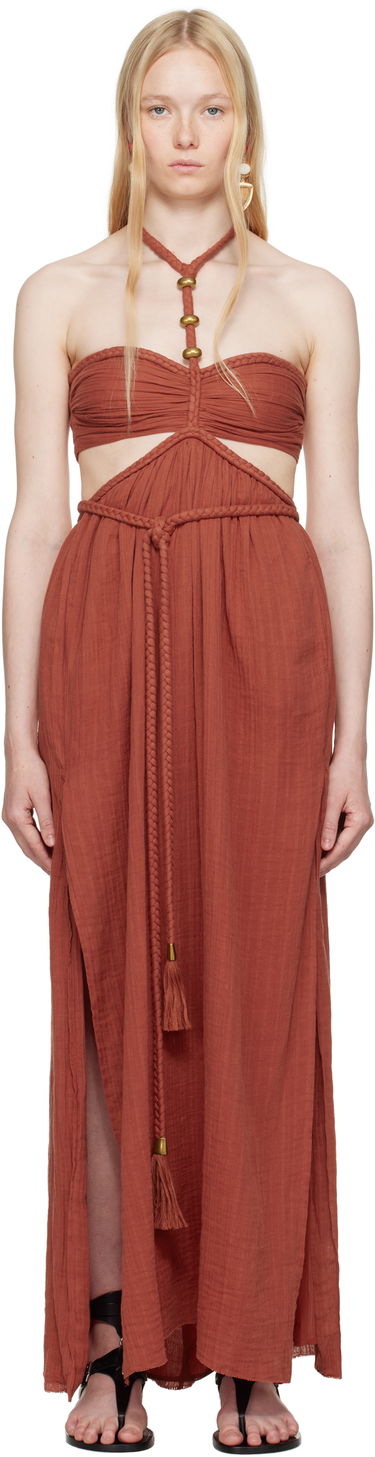 Šaty ISABEL MARANT Isabel Marant Justine Maxi Dress Červená | RO0782FA-C2J11I, 0