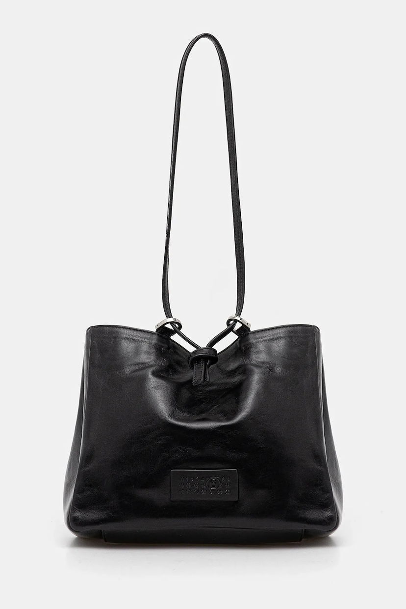 Tote bag Maison Margiela MM6 Maison Margiela Leather Tote Bag Čierna | SB5ZH0021.P7187.T8013