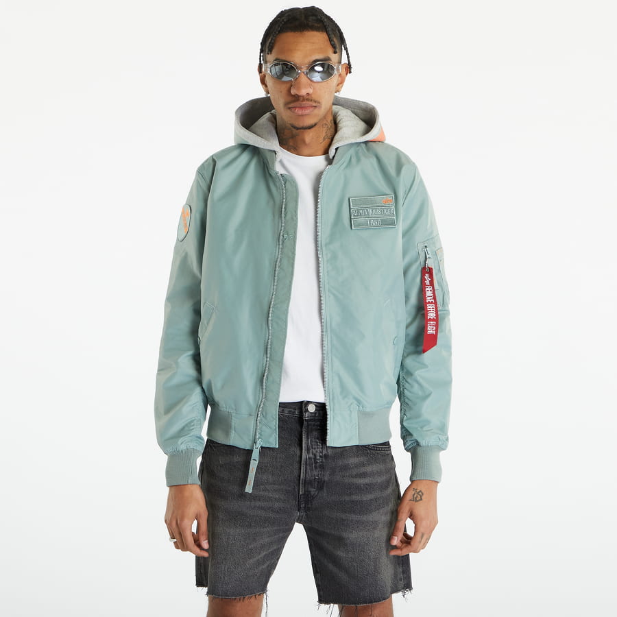 Bomber bunda Alpha Industries MA-1 TT Hood Custom Bomber Jacket Zelené | 126117-680, 0