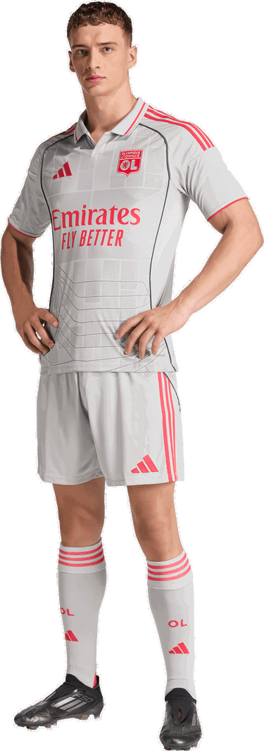 Dres adidas Originals Olympique Lyon 3rd Jersey 2025/26 Biela | jd1389, 4