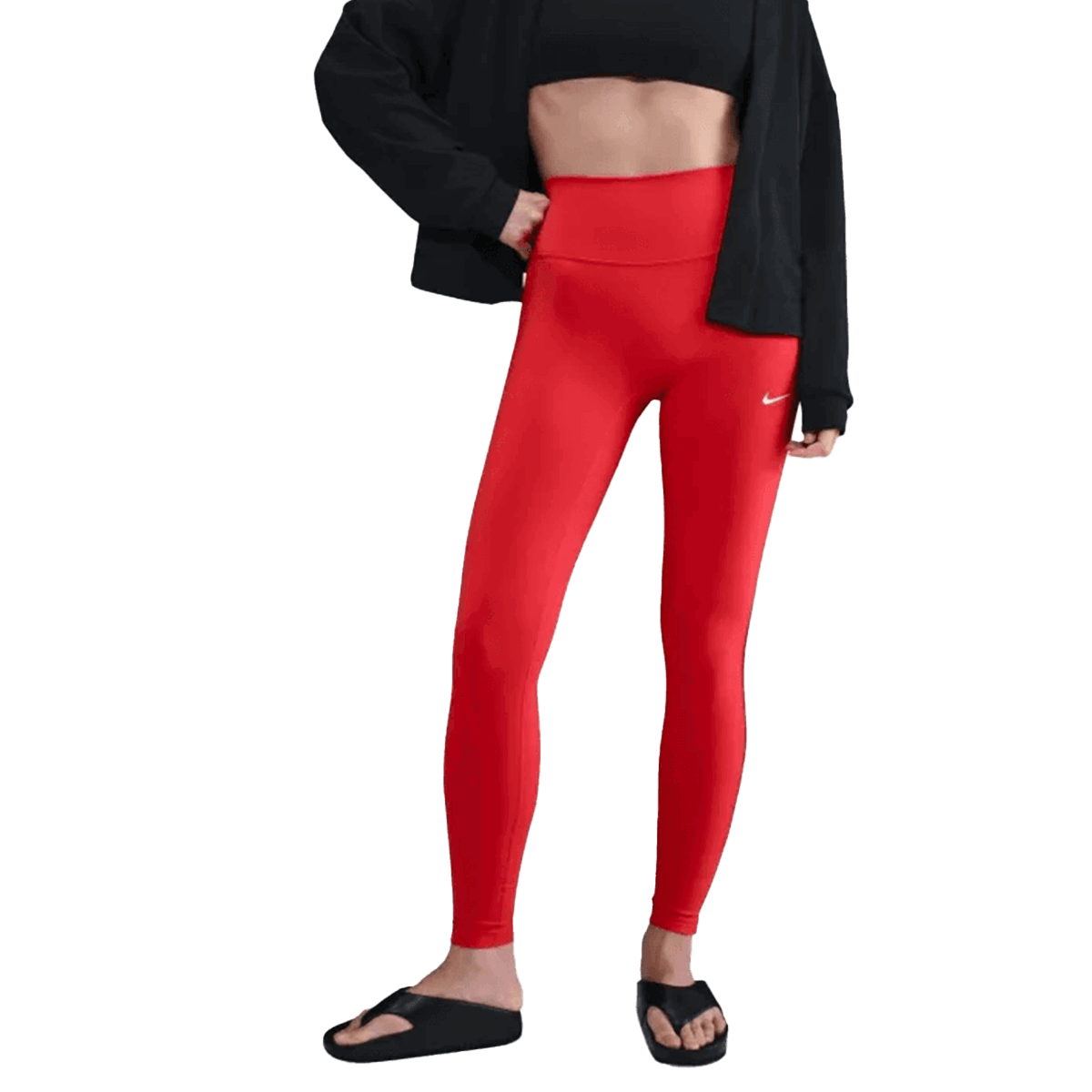 Legíny Nike ONE High-Rise Dri-Fit Glossy Tights Červená | IH4065-696, 0