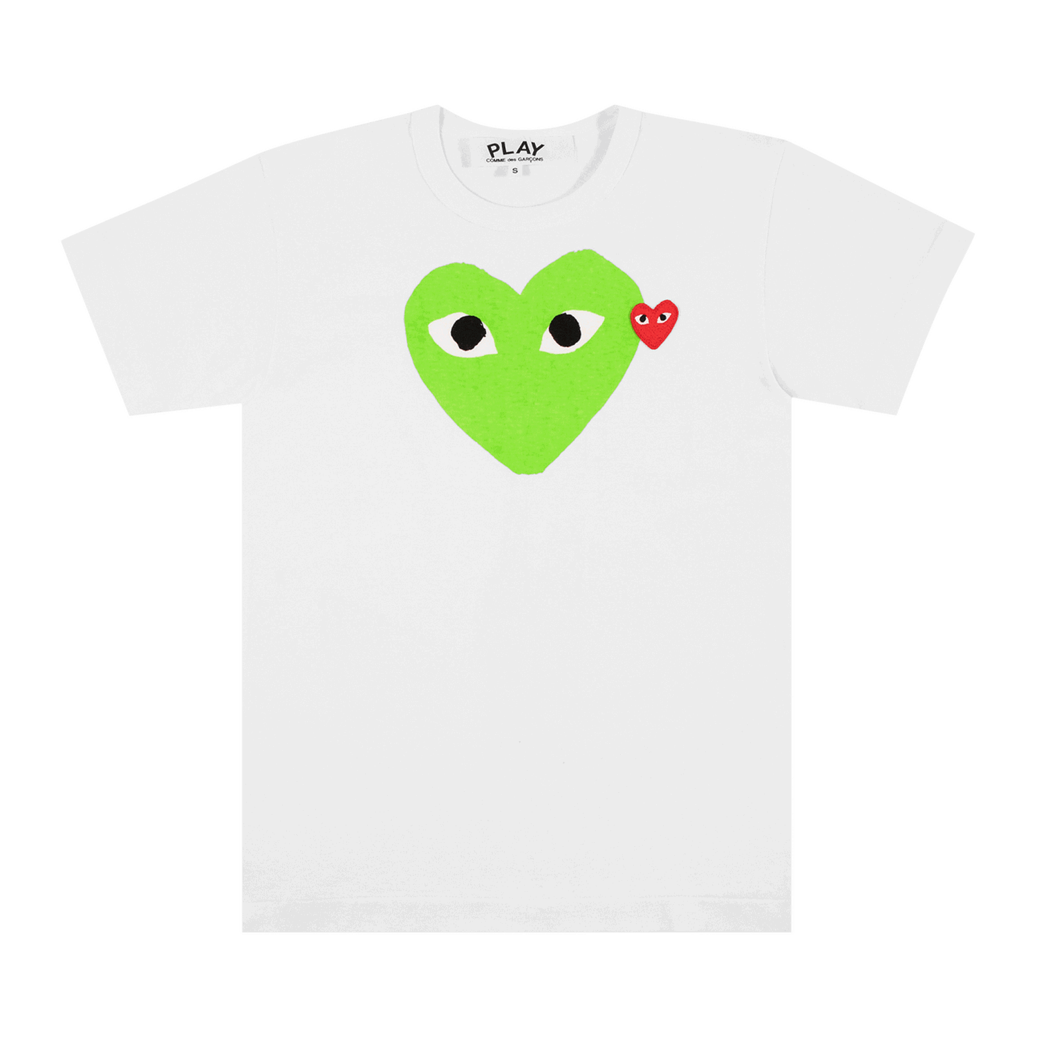 Tričko Comme des Garçons Play T-Shirt With Green Heart Zelené | P1T106 GREE, 0