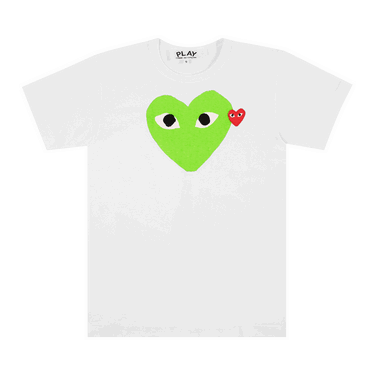 Tričko Comme des Garçons Play T-Shirt With Green Heart Zelené | P1T106 GREE, 0