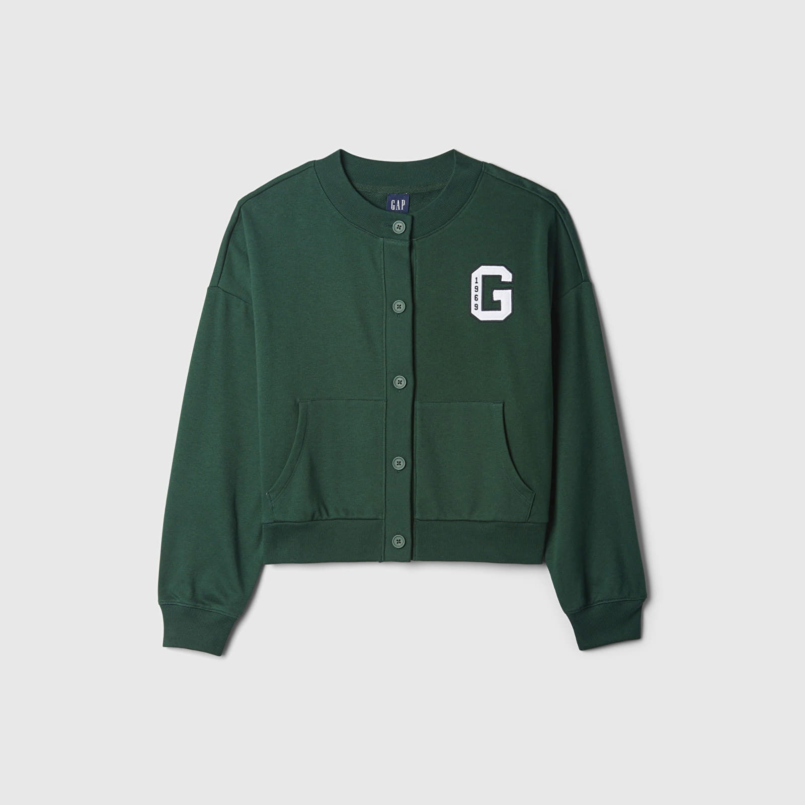 Sweatshirt Logo Crew Cardigan Essex Green S