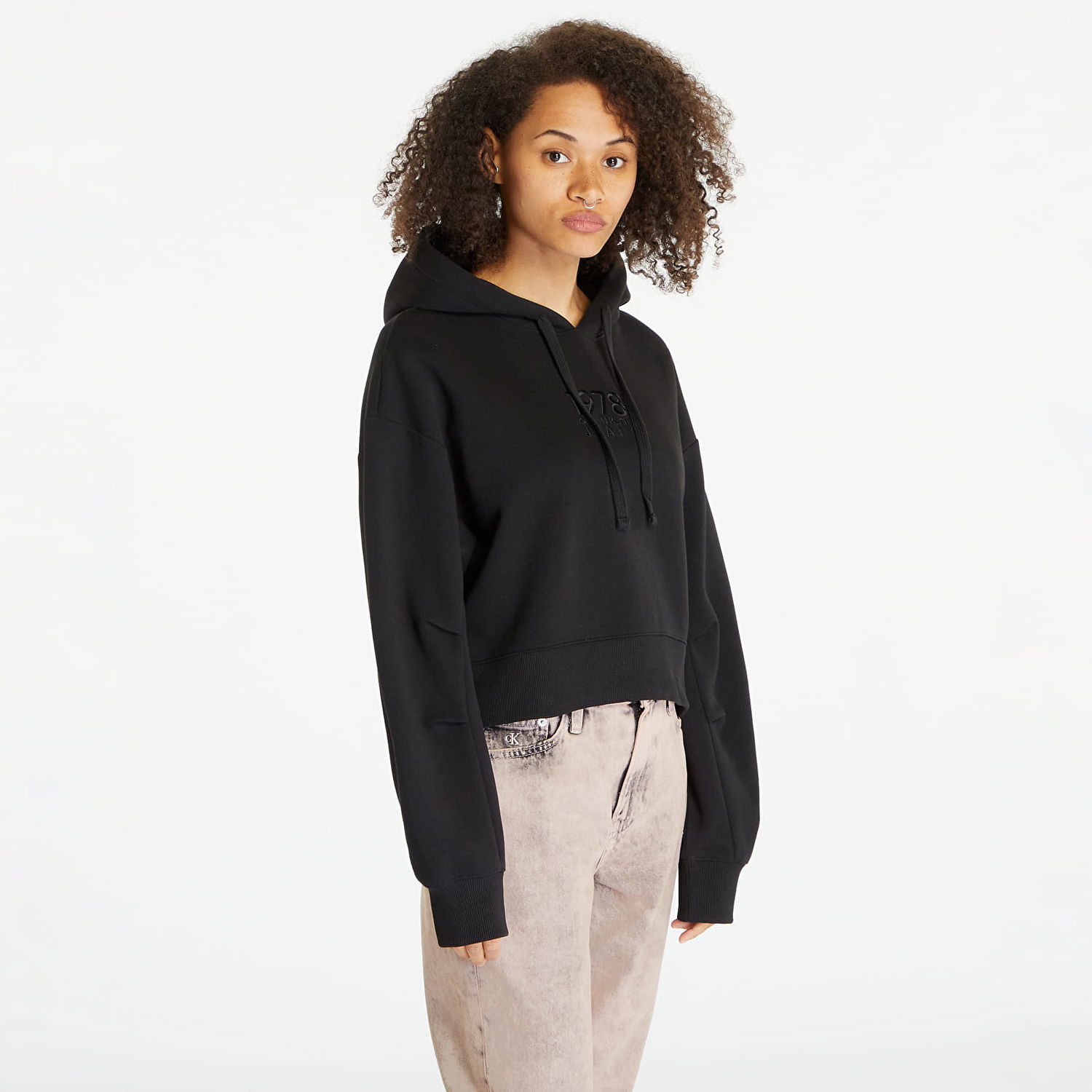 Mikina CALVIN KLEIN 1978 Varsity Interlo Čierna | J20J221941 BEH, 0