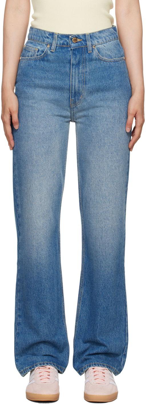 Džínsy Casablanca Blue 'Tennis Club' Denim Jeans Modrá | WPF24-TR-019-01, 0