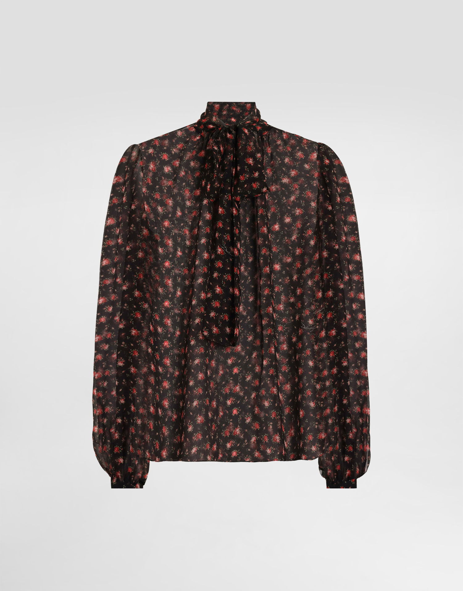 Košeľa Dolce & Gabbana Small Rose-print Chiffon Pussy-bow Top Rôznofarebný | F7BJ2TIS10IHN5XJ, 0