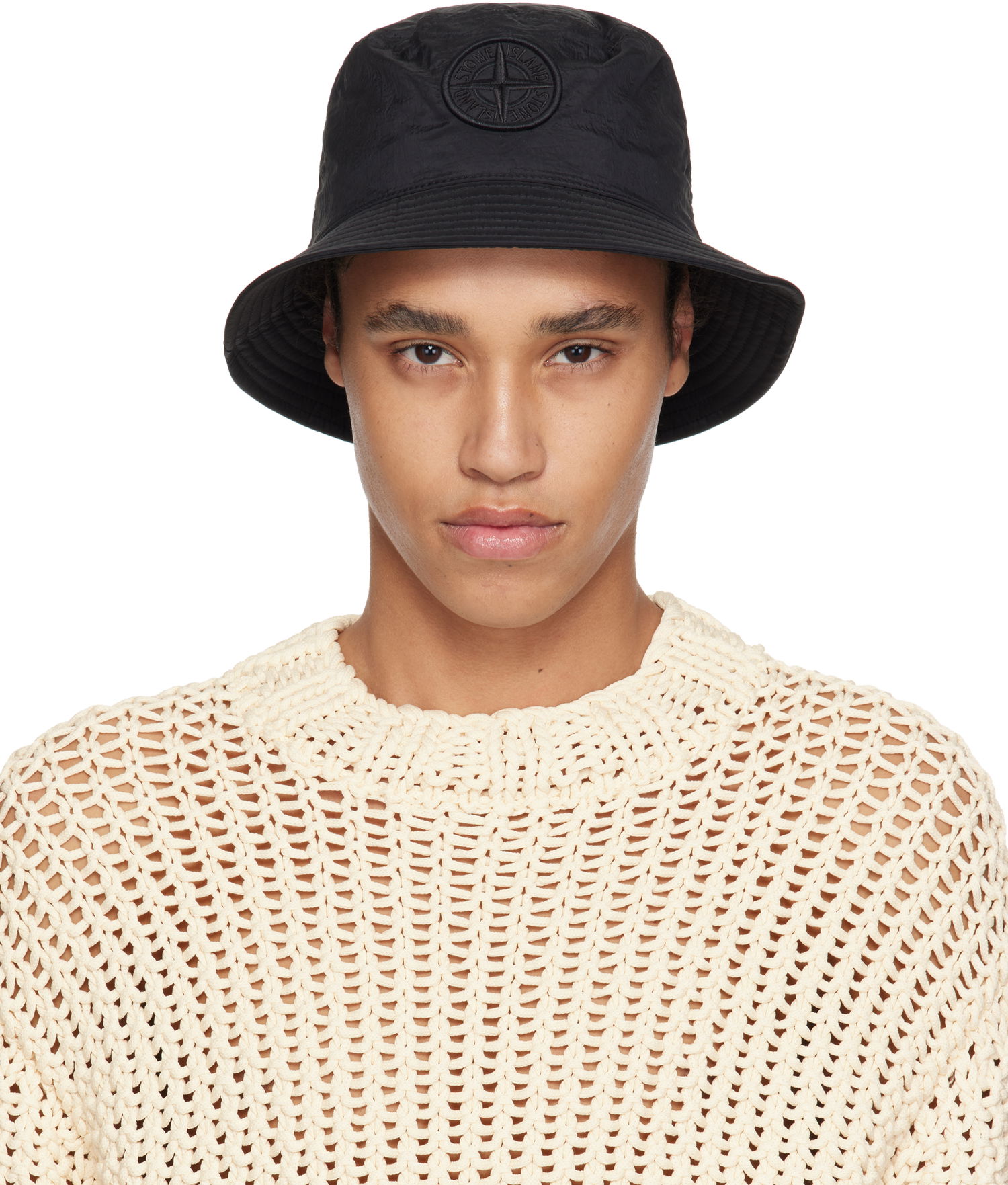 Klobúk Stone Island Stone Island Nylon Bucket Hat Čierna | K1S15 9100009 S0076, 0