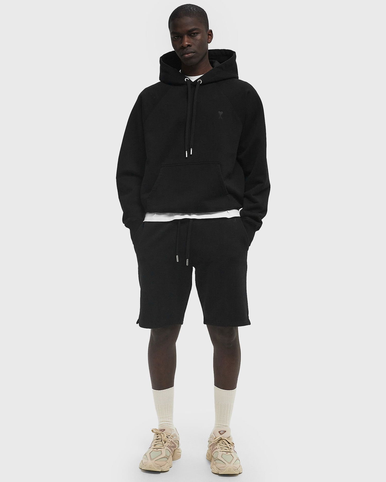 Šortky AMI AMI Paris Straight ADC Dye Sport Shorts XXL Čierna | HSO674.747-001, 1