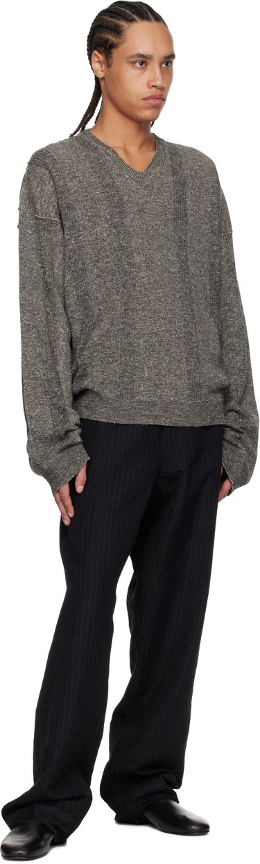 Sveter Maison Margiela Maison Margiela V-Neck Sweater Šedá | S50HN0012 M13097, 3