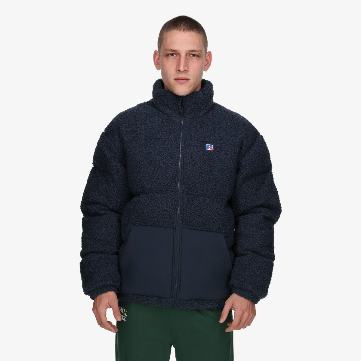 Prešívaná bunda Russell Athletic Sherpa Padded Jacket Modrá | E3-618-2-190, 0