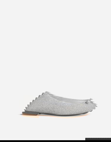Tenisky a topánky Dolce & Gabbana Glittery Fabric Ballet Flats With Bow And Dg Logo Metalická | D11300AA74580998, 0