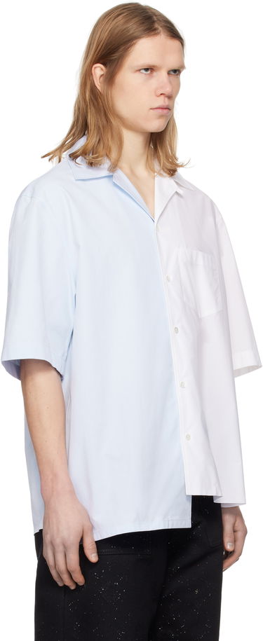 Košeľa LANVIN Lanvin Bicolor Asymmetric Shirt Modrá | RM-SI0014-6043-P25, 1