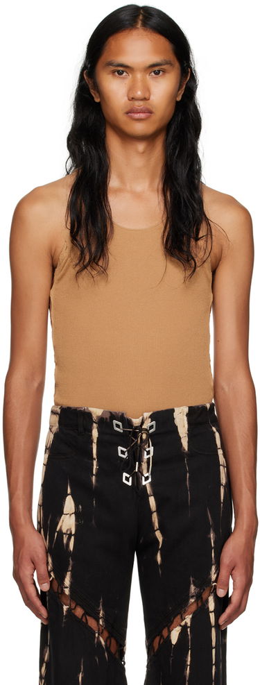 Tielko Dion Lee Ribbed Tank Top Hnedá | C7224F23, 0
