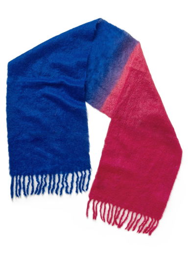 Šál GANNI Mohair Gradient Fringed Scarf Rôznofarebný | 5714667391993