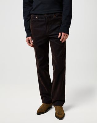 Džínsy Wrangler Wrangler Wrancher Bootcut Corduroy Pants 40x34 Hnedá | 112371607:40:34, 0