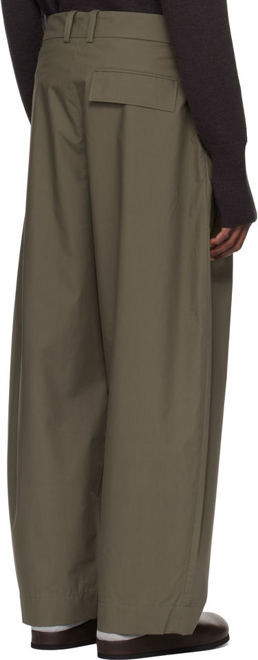 Nohavice Studio Nicholson Studio Nicholson Yale Pleated Trousers Zelené | YALE SNM - 788, 2