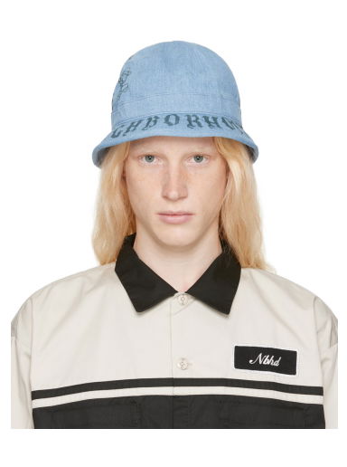 Klobúk Neighborhood Fade Denim Ball Bucket Hat Béžová | 232YGNH-HT09