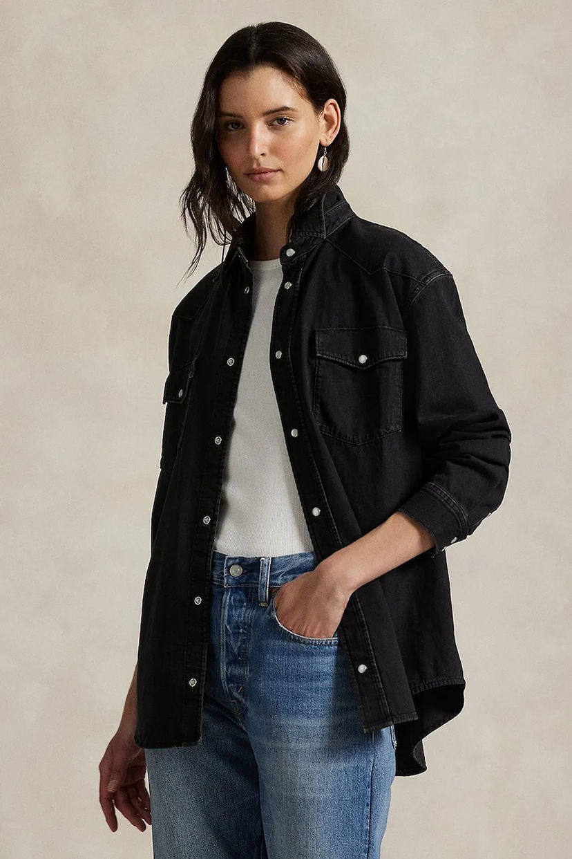 Košeľa Polo by Ralph Lauren Polo Ralph Lauren Relaxed Denim Shirt Čierna | 211971225