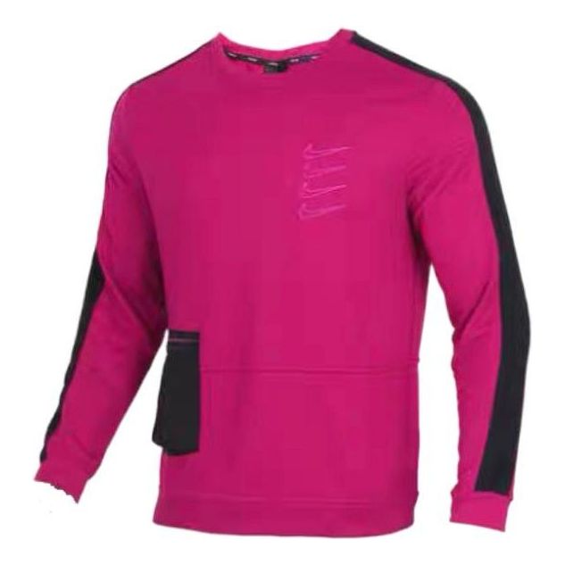 Sveter Nike Embroidered Logo Long Sleeve Side Pocket Ružová | CJ4624-620