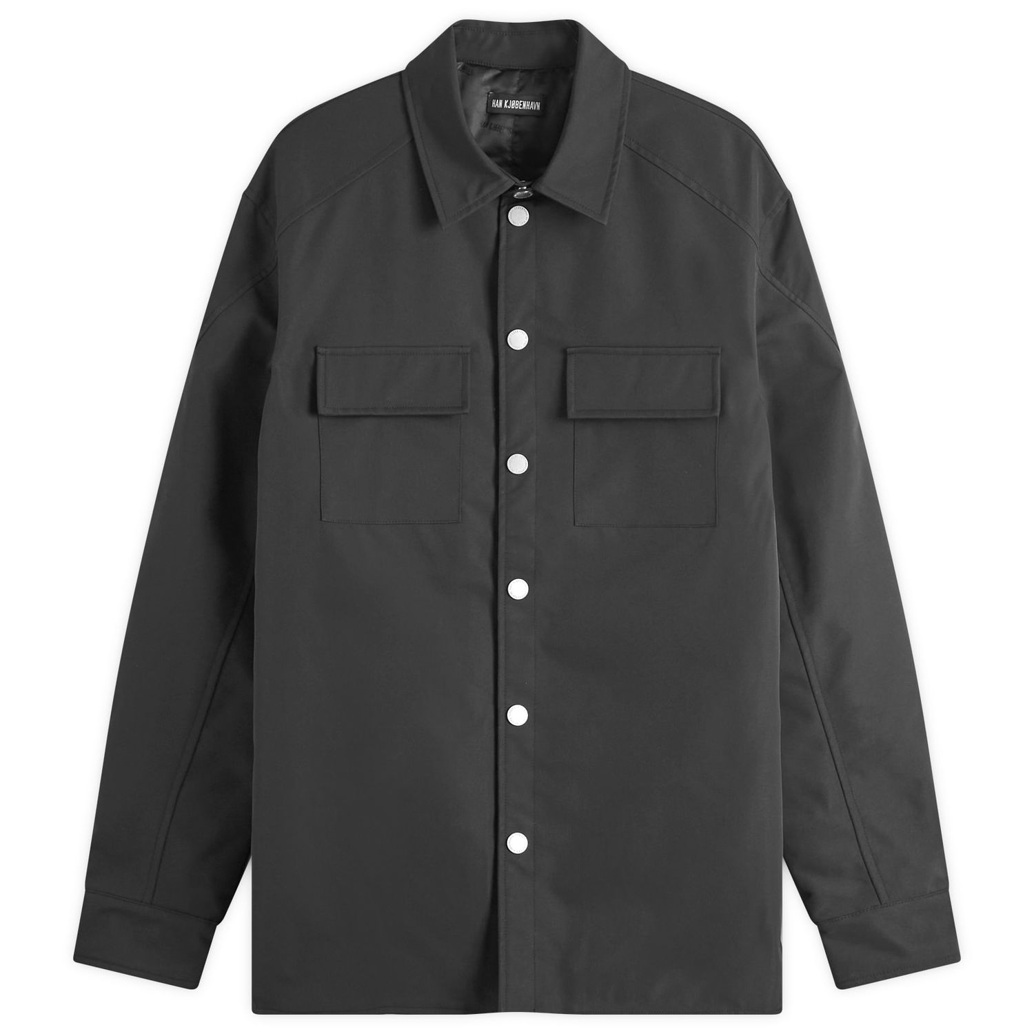 Košeľa Han Kjøbenhavn Washed Overshirt Čierna | M-133984-265, 1