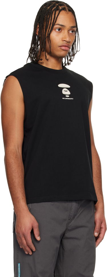 Tielko AAPE by A Bathing Ape Moonface Logo Tank Top Čierna | AAPTKM1678XXNBKX, 1