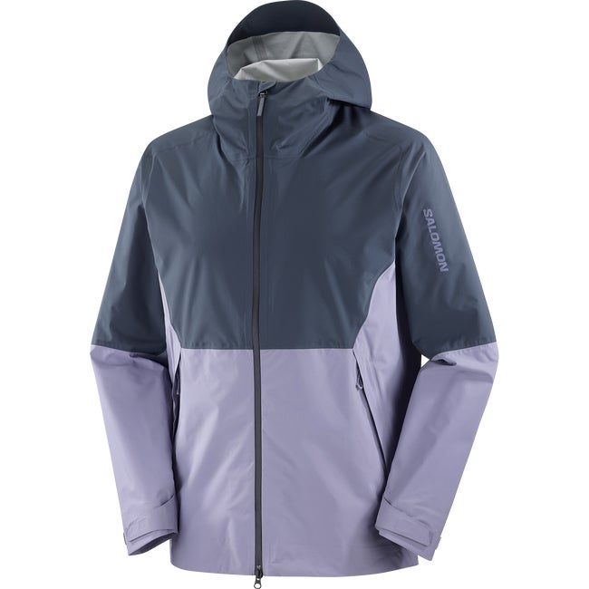 Vetrovka Salomon Outerpath 2.5L Rain Jacket Fialová | LC2473300, 1