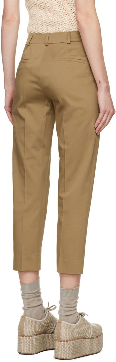 Nohavice Max Mara Slim Fit Cropped Trousers Béžová | 2411131072600, 2