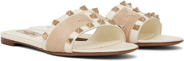Doplnky Valentino Valentino Garavani Rockstud Slide Sandals Biela | 6W0S0MH4HJQ, 3