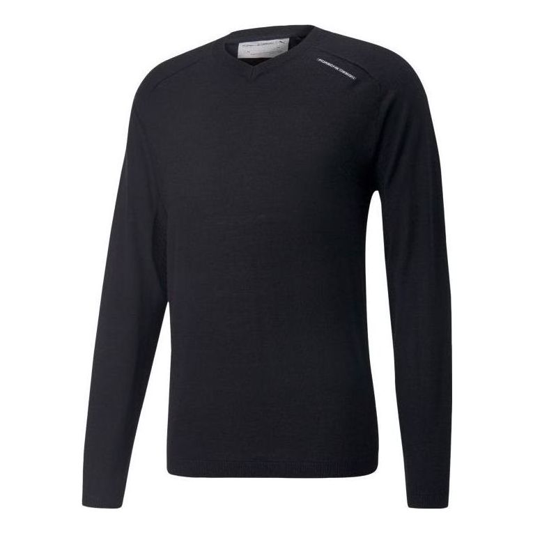 Sveter Puma Porsche Design V-Neck Sweatshirt Čierna | 536154-01