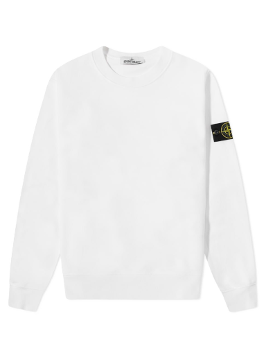 Sveter Stone Island Garment Dyed Crewneck Biela | 761563051-V0001