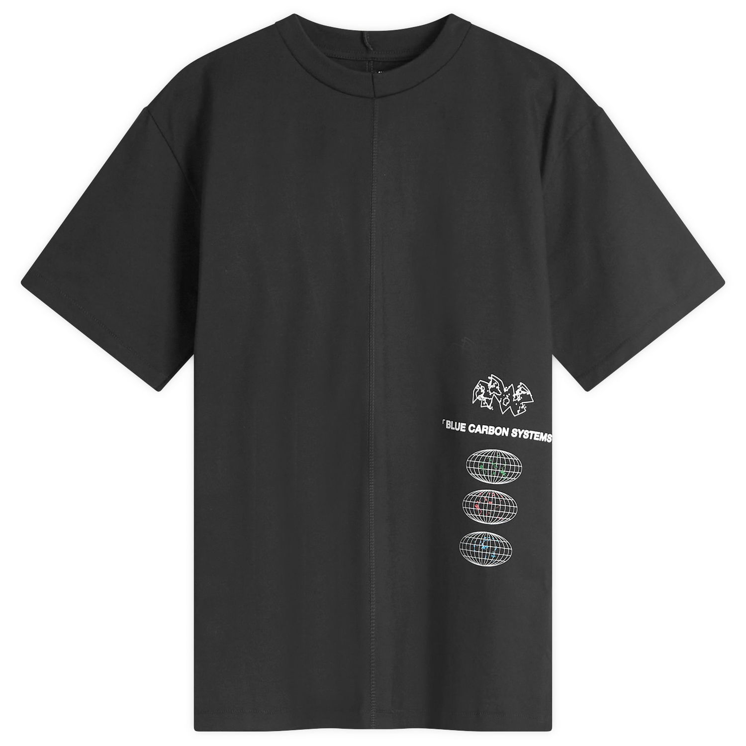 Tričko Space Available Blue Carbon Systems Infographic T-Shirt Čierna | SA-BCSI001-BLK, 0