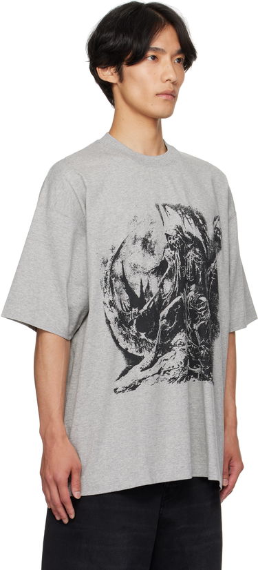 Tričko VETEMENTS Vetements Goth Oversized Graphic T-Shirt Šedá | UH76TR800G, 1