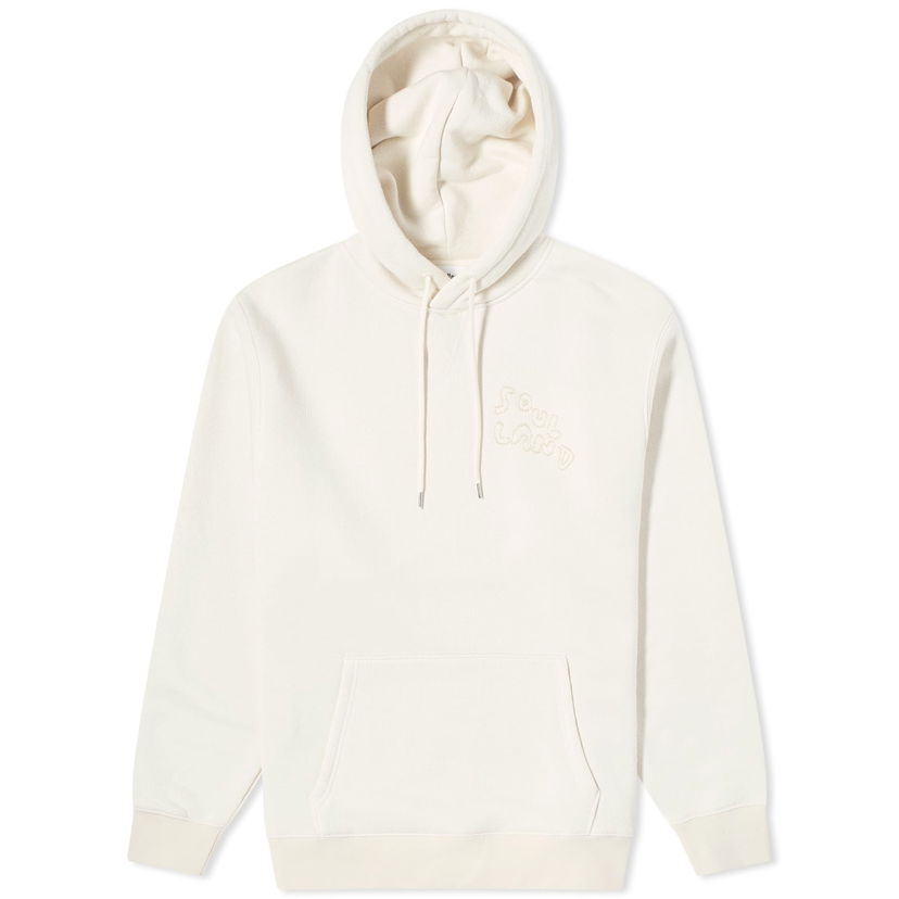 Mikina Soulland Riko Beaded Logo Hoodie Biela | 41118-1263-OFW