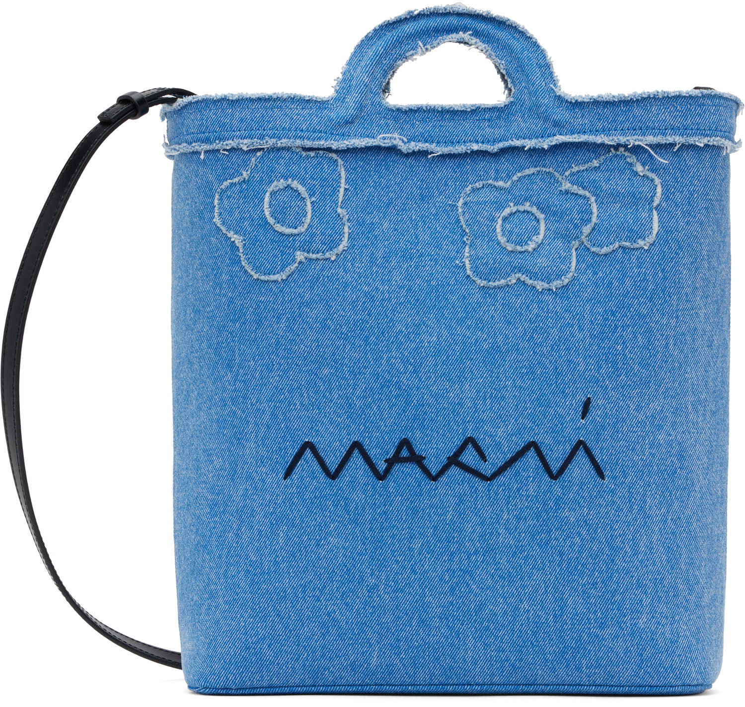 Tote bag Marni Marni Tropicalia Denim Crossbody Bag Modrá | SBMP0179L1 P8201, 0