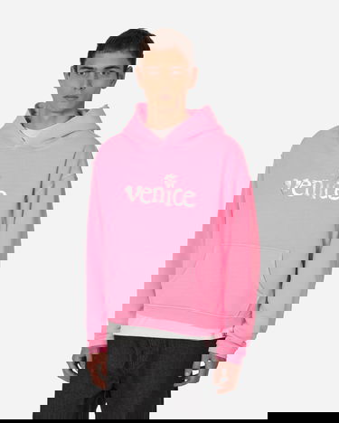 Mikina ERL Printed Venice Hooded Sweatshirt Ružová | ERL07T031 1, 1