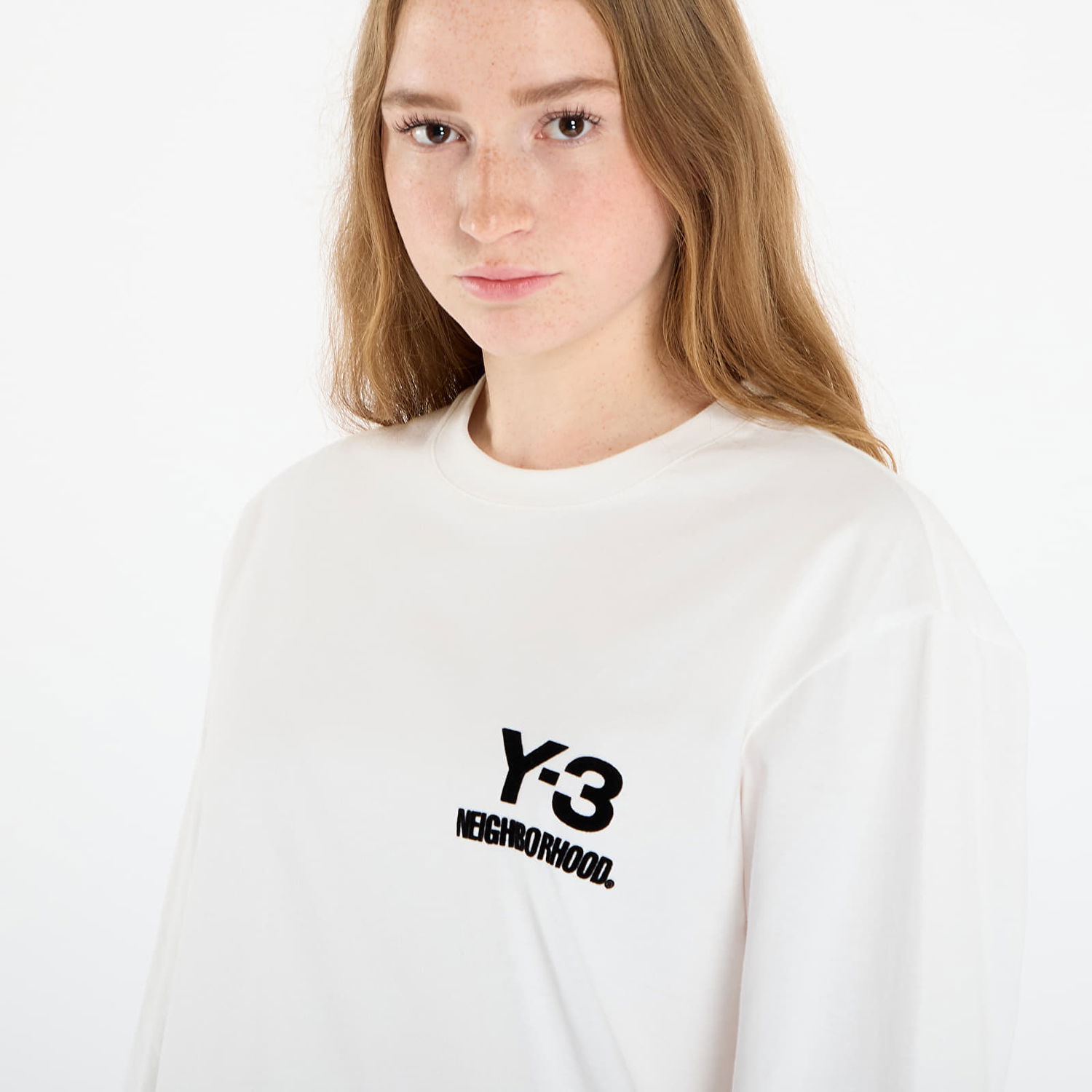 Tričko Y-3 Y-3 x Neighborhood Logo Long Sleeve Tee Biela | JX7455, 1