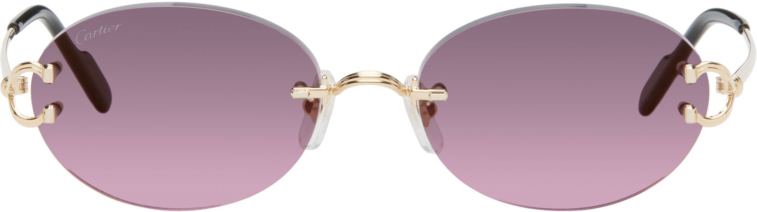 Slnečné okuliare Cartier Cartier 'Signature C de Cartier' Sunglasses Fialová | CT0551S-004, 0