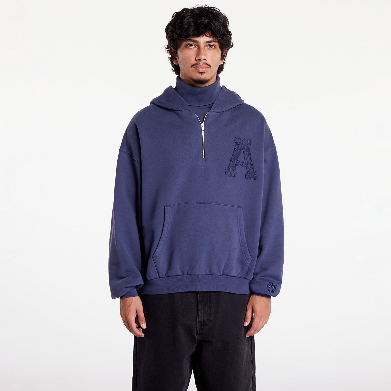 Mikina Ambush Collar Rib Sweatshirt Insignia Blue Modrá | BMBB004F24FLE0014545, 0