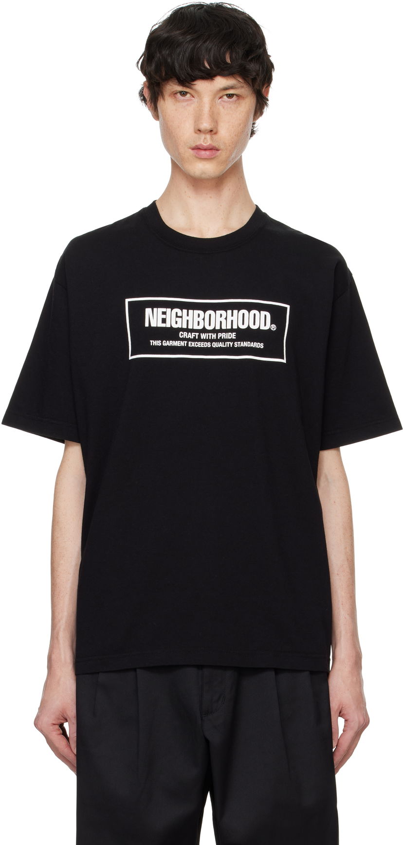 Tričko Neighborhood T-shirt SS-1 Print Čierna | 242PCNH-ST01