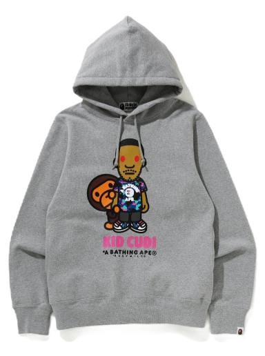 Mikina BAPE Kid Cudi x Baby Milo Pullover Hoodie Šedá | 002PPG731901XGRA